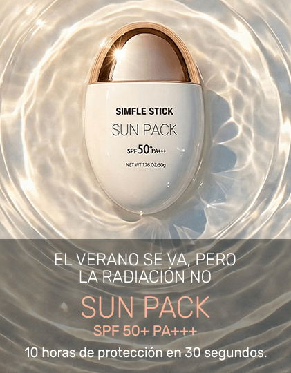El verano se va, pero la radiación no. Sunpack es 10 horas de protección en 30 segundos